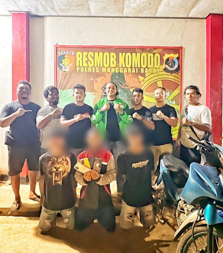 Bobol Rumah Warga, Tiga Orang Pencuri Ditangkap Tim Resmob Komodo