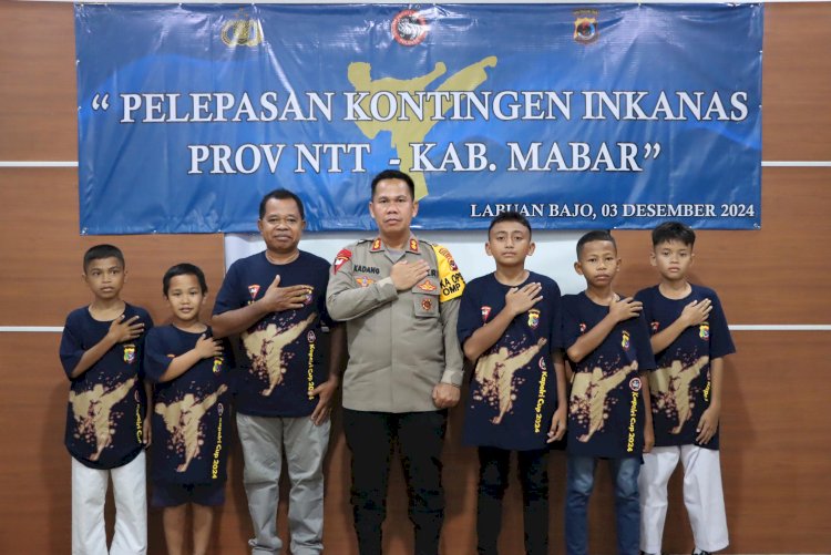 Ikuti Kejurnas Piala Kapolri 2024, Kapolres Mabar Lepas Tujuh Orang Atlet Kontingen Inkanas Mabar