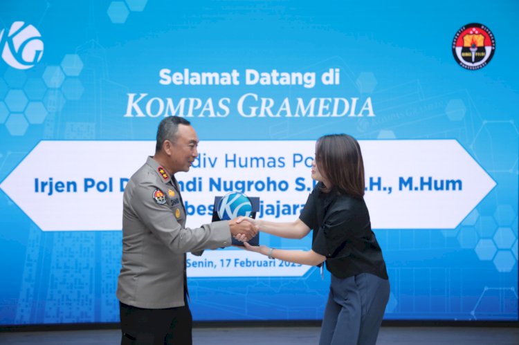 Media Visit ke Kompas Gramedia, Kadivhumas Polri Perkuat Sinergisitas