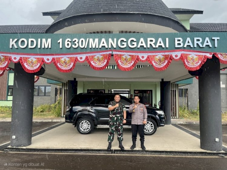 Kapolres Mabar Bersama Dandim 1630/Mabar Komitmen Jaga Kamtibmas di Labuan Bajo