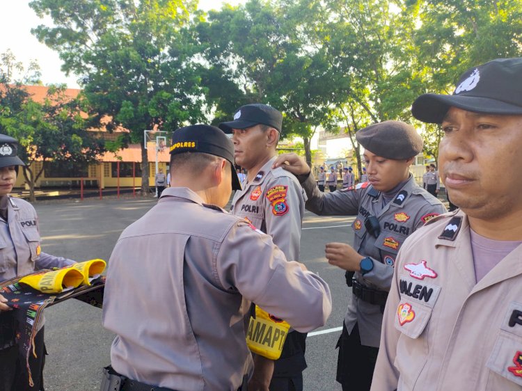 Tingkatkan Pelayanan Publik, Polres Mabar Gelar Apel Lounching Pamapta di Labuan Bajo