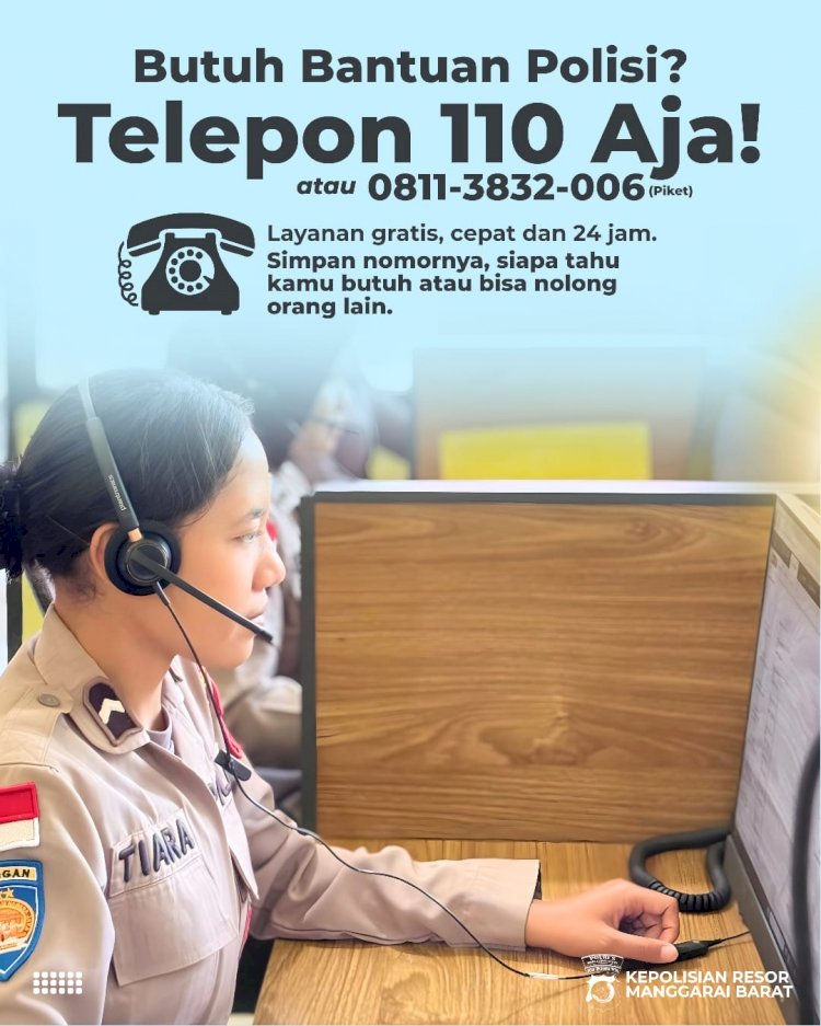 Butuh Bantuan Polres Mabar, Masyarakat Bisa Hubungi 110 atau 0811-3832-006