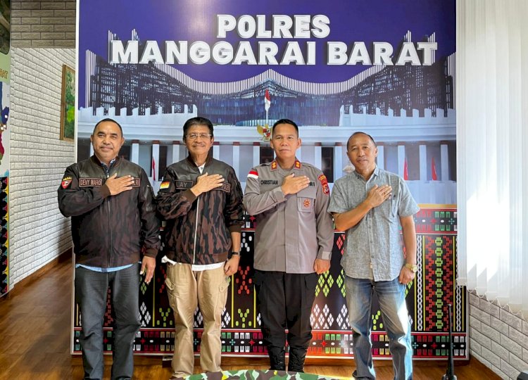 Kapolres Mabar Terima Kunjungan Jajaran Pengurus Daerah KBPP Polri NTT di Labuan Bajo