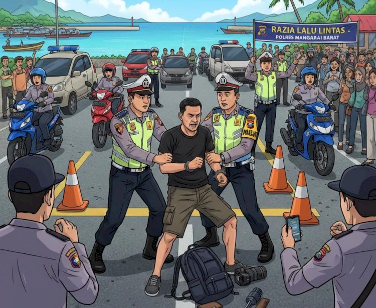 Berawal dari Razia Helm, Polantas Labuan Bajo Ringkus Terduga Pencuri HP yang Viral di Facebook