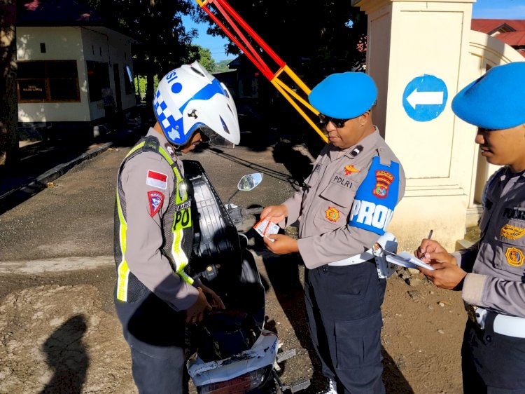 Penegakan Disiplin Internal, Sipropam Polres Mabar Jaring Personel Pelanggar Administrasi Kendaraan