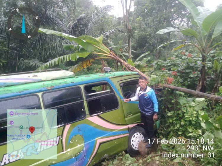 Sopir Mengantuk, Bus Mitsubishi Terjun ke Jurang di Trans Flores Mbeliling