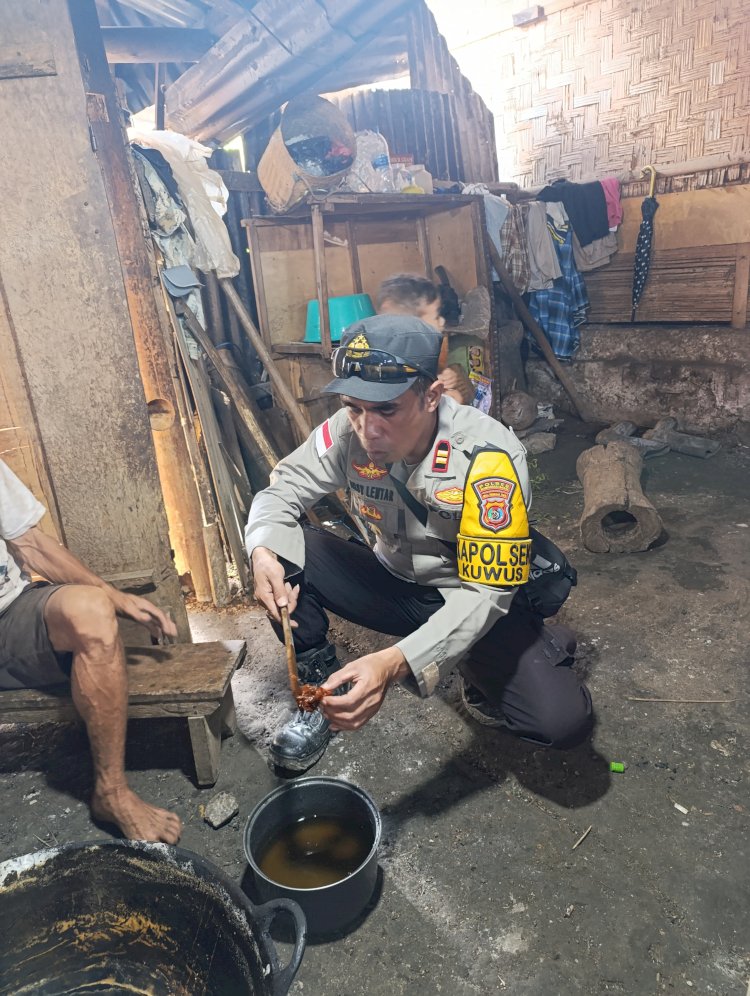 Dari Sopi ke Manisnya Gula Merah: Langkah Humanis Kapolsek Kuwus Rangkul Warga