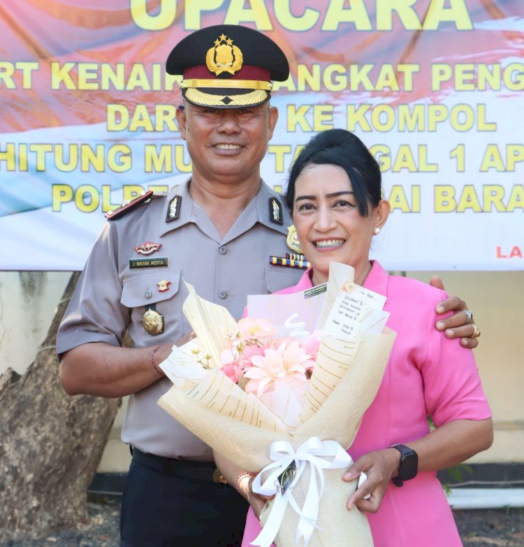 Loyalitas Teruji, Kabag Ops Polres Manggarai Barat Resmi Sandang Pangkat Kompol