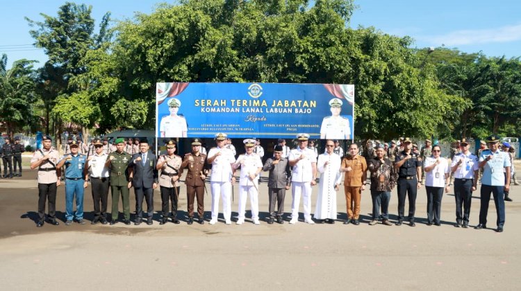 Estafet Kepemimpinan Lanal Labuan Bajo: Kapolres Mabar Pertegas Sinergitas TNI-Polri