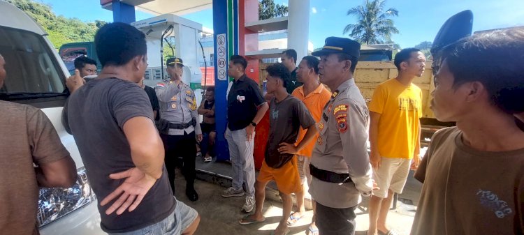 Antisipasi Kelangkaan BBM, Polsek Komodo Perketat Pengawasan SPBU demi Cegah Gesekan