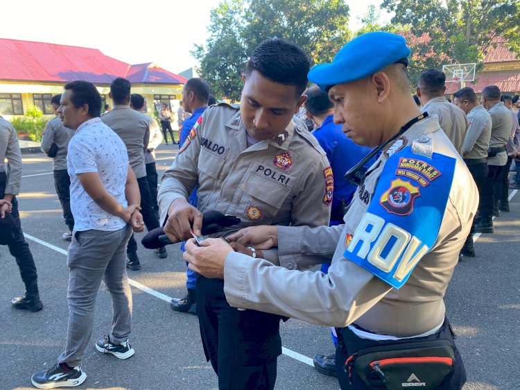 Konsisten! Polres Mabar Gelar Razia Berantas Judi Online di Kalangan Personel