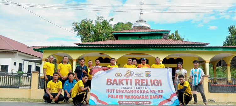 Sambut Hari Bhayangkara ke-80, Polres Mabar Rawat Toleransi Lewat Bakti Religi Lintas Agama