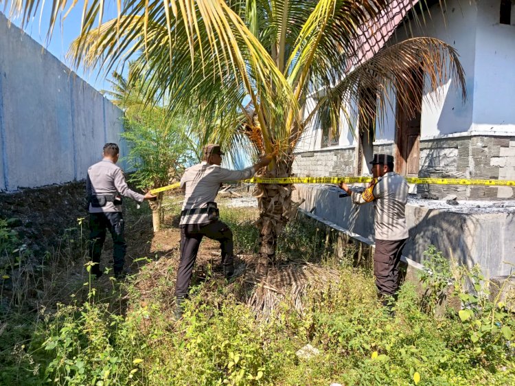 Kebakaran Hanguskan Kantor BKKBN Boleng, Polres Mabar Amankan TKP dan Selidiki Penyebabnya