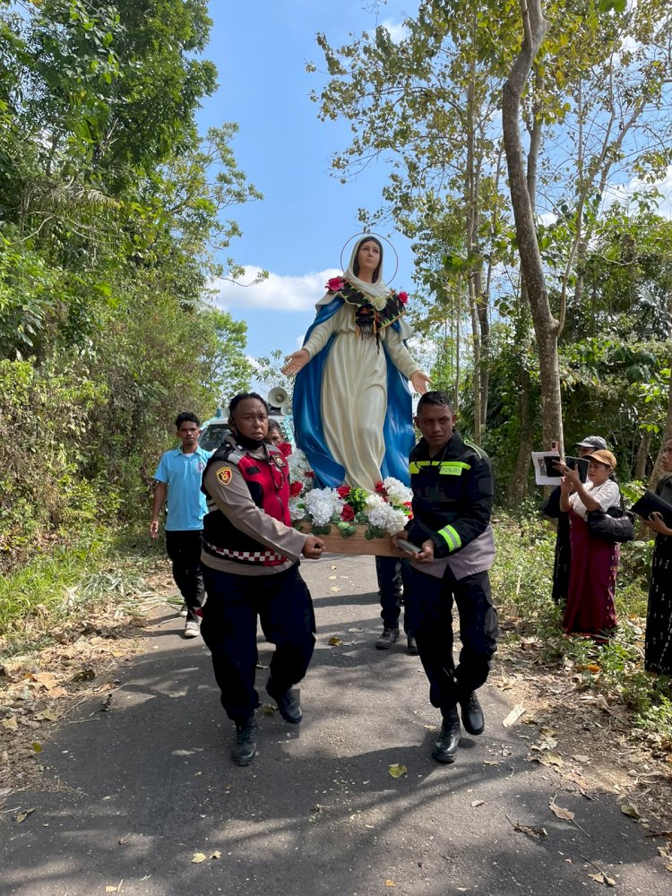 Festival Golo Koe 2026, Polisi Estafet Amankan Perarakan Patung Bunda Maria Assumpta Nusantara