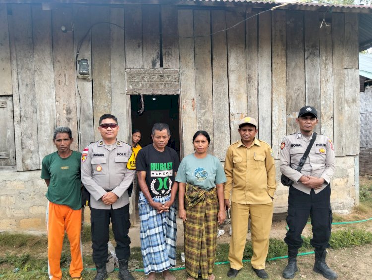 Polsek Sano Nggoang Salurkan Bantuan Kemanusiaan untuk Korban Kebakaran di Bokak Rangga