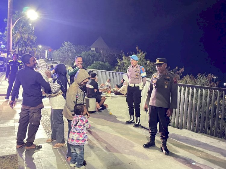 Jamin Keamanan Permukiman dan Wisatawan Pasca-Gempa M 7,7, Polres Mabar Gelar Patroli Hingga Dini Hari