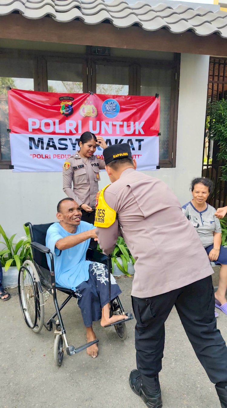 Pulihkan Trauma Korban Gempa, Polisi Salurkan Logistik dan Layanan Kesehatan di Panti Kkottongnae