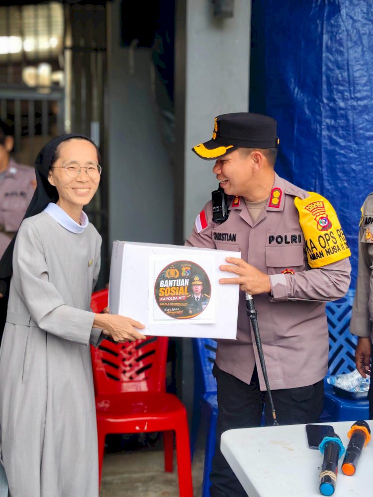 Pulihkan Trauma Korban Gempa, Polisi Salurkan Logistik dan Layanan Kesehatan di Panti Kkottongnae