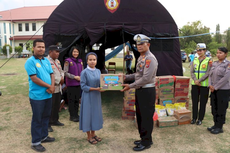 Kembalikan Ceria Pasca-Gempa, Polri Gelar Layanan Trauma Healing Bagi Penghuni Asrama di Labuan Bajo