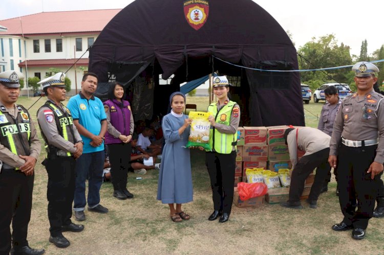 Kembalikan Ceria Pasca-Gempa, Polri Gelar Layanan Trauma Healing Bagi Penghuni Asrama di Labuan Bajo