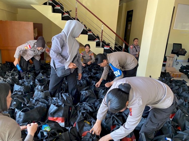 Menyulam Asa dari Labuan Bajo: Dedikasi Polwan di Balik Puluhan Ton Bantuan Gempa Flores