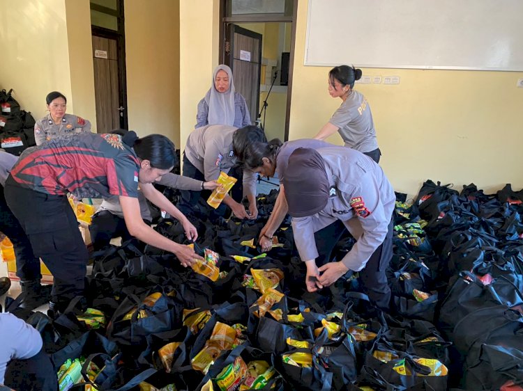Menyulam Asa dari Labuan Bajo: Dedikasi Polwan di Balik Puluhan Ton Bantuan Gempa Flores