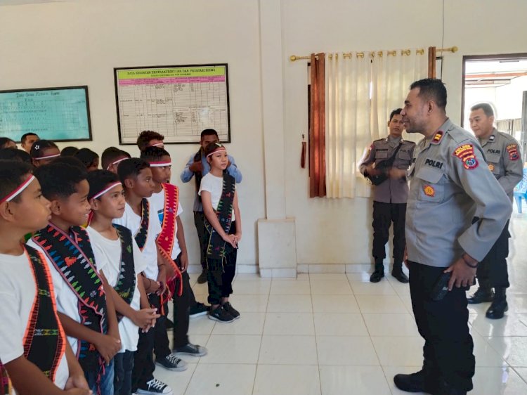 Pulihkan Trauma Pasca-Gempa Flores, Polres Manggarai Barat Gelar Terapi USEFT Bagi Siswa SDK Sta. Yosefa
