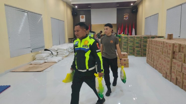 Tanggap Bencana Gempa Flores: Polsek Komodo Salurkan Bantuan Logistik Ketahanan Pangan ke Biara SDV