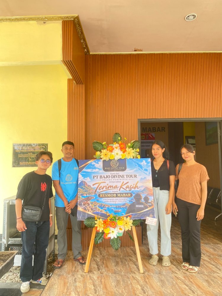 Polisi Tangkap Pelaku Penipuan Wisatawan Asing, Polres Mabar Banjir Apresiasi dan Kiriman Papan Bunga