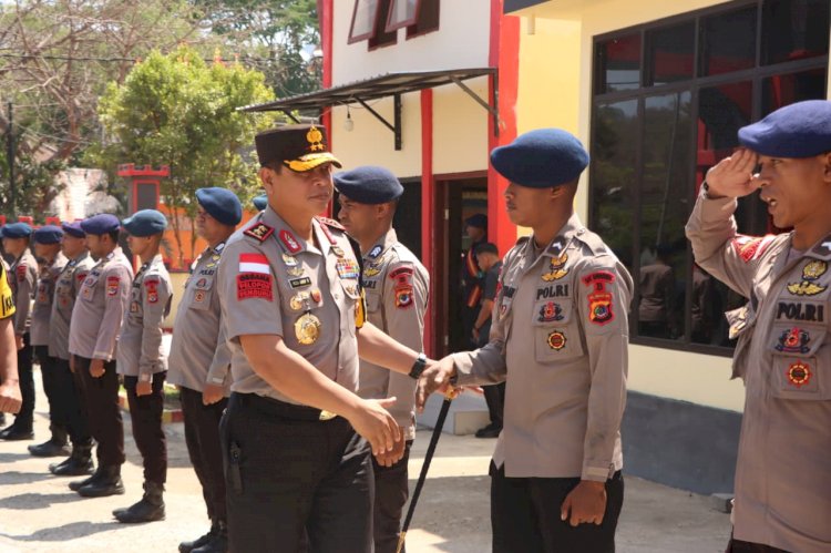 Perkuat Soliditas Pasukan, Kapolda NTT Sambangi Personel Brimob Batalyon B Pelopor Labuan Bajo