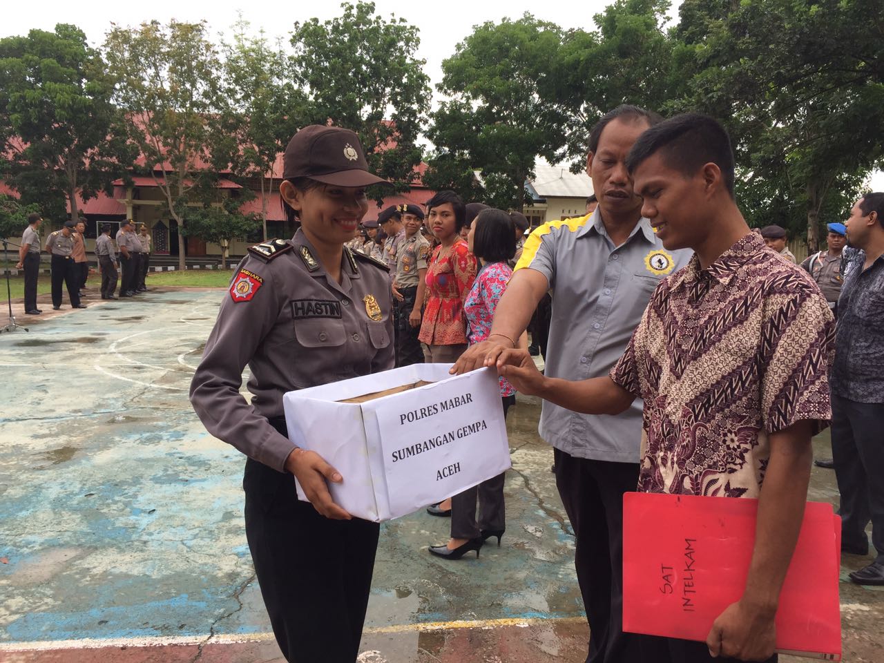 Polres Mabar Menggalar Aksi Simpatik Penggalangan Dana Kemanusiaan Kepada Korban Bencana Gempa di Pidie Jaya-Aceh