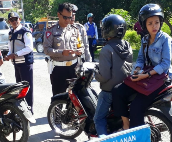Melanggar, Belasan Pengendara Ditindak Sat Lantas Polres Mabar Dalam Operasi Keselamatan Turangga 2019