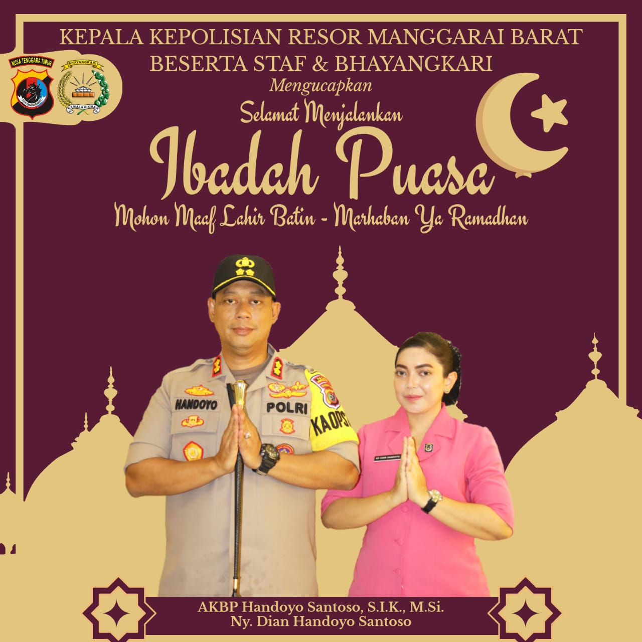 Kapolres Mabar Minta Masyarakat Tetap Semangat Jalankan Ibadah Ramadhan di Tengah Pandemi Covid-19